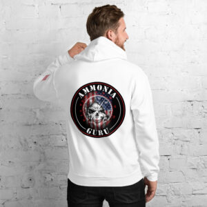 Ammonia Guru Flag and Skull Hoodie